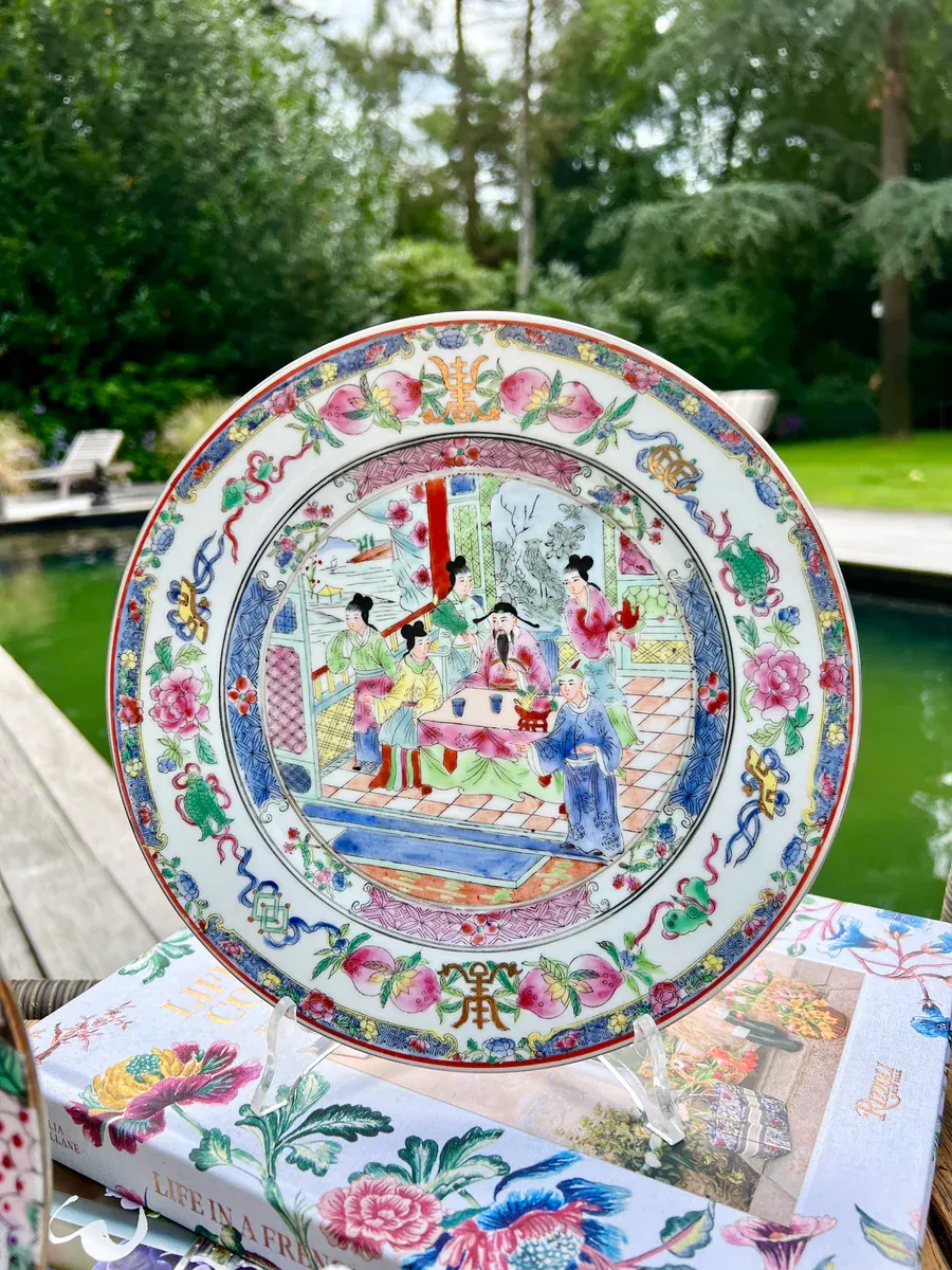 Porcelain Decorative Plates Hand Painted China - Image 2