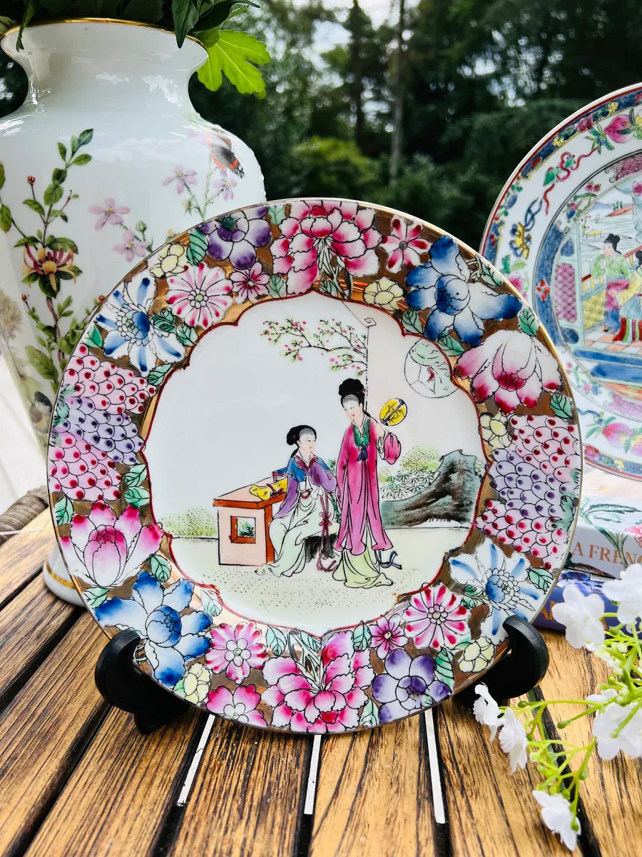Porcelain Decorative Plates Hand Painted China - Image 3
