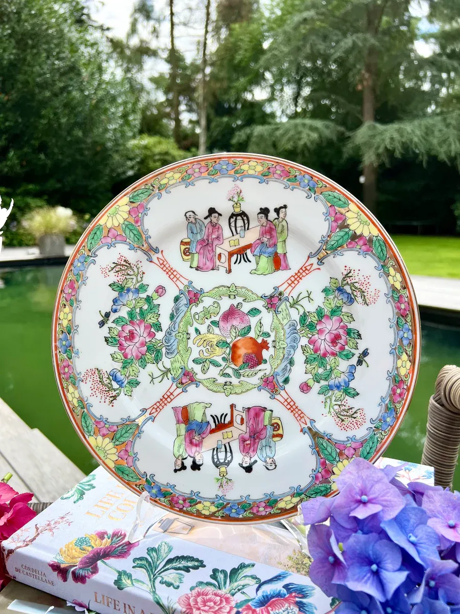 Porcelain Decorative Plates(4 pieces) Hand Painted China - Image 4