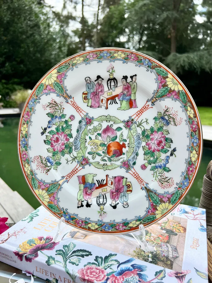 Porcelain Decorative Plates(4 pieces) Hand Painted China - Image 5